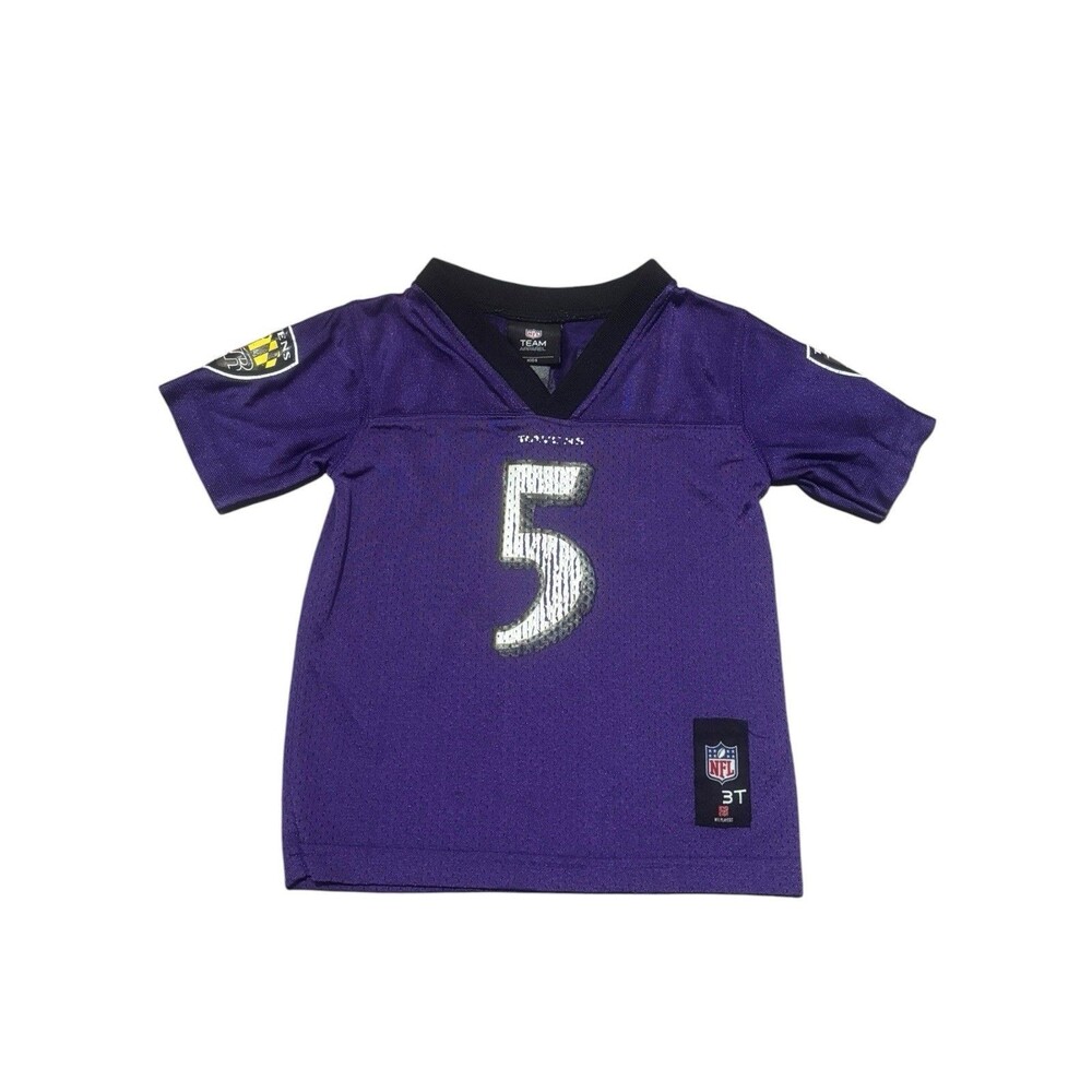 NFL Team Apparel Baltimore Ravens Joe Flacco #5 Jersey Toddler-Size 3T